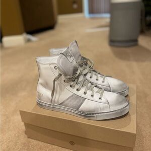 Greats Gray High-Top Sneakers Minimalist Design